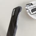 Kompatibelt for iPhone 16 Pro-deksel Jeans Stofftekstur PU-lær + PET Bakdeksel
