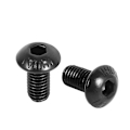 Miniatyrbillede 2 af 5: Knap M5 X 10mm Hex Hovedskrue Sort 50