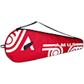 Miniatyrbild 1 av 5: Bärbar badmintonracketväska vattentät dammsäker badmintonväska lätt tennisracketväska sport utomhus badminton Red