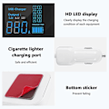 Miniatyrbillede 5 af 5: A9s Hurtig Biloplader 8 Ports Multi Usb Lcd Display Telefonoplader 12v Batterioplader Usb Hub Til Pho