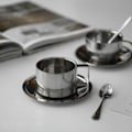 Miniatyrbild 8 av 8: Kaffekopp Dubbelväggad Värmebeständig Kaffekopp Set Rostfritt A2