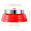 Miniatyrbillede 2 af 5: 60 Minutters Mekanisk Timer - Magnetisk Visuel Nedtællingstimer med Alarm til Køkken Madlavning Bagning S