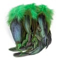 Miniatyrbillede 2 af 4: 50 stk Naturlige Hanehale Fjer 13-18cm Hanefjer Sorte Fjer Til Karneval Halloween Julehåndværk Dekoration green