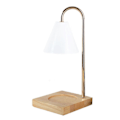 Miniatyrbilde 5 av 5: Dimmbar Stearinlysvarmer Lampe Lys Stearinlys Smelter Bordlampe Duftlys Holder For Krukke Lys Voks Smelting Log   White Hood