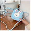 Miniatyrbillede 4 af 5: Pige Skuldertaske, Børn Sød Hare Crossbody Taske Håndtaske Mini Prinsesse Messenger Tasker Tegnebog Med Justerbar Bælte Til Børn Piger-XinHan Blue