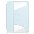 Miniatyrbillede 3 af 5: Til Samsung Galaxy Tab A9+ 360 Graders Rotation Gennemsigtigt Smart Læder Etui med Tastatur S20241230512 Sky Blue