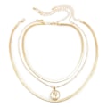 Pikkukuva 2 / 5: Punk-monikerroksellinen kaulakoru, tähti, käärmeluu, linkki, monikerroksinen choker-kaulakoru, kerrospaperiliitin, kaulakoruketju, korut gold C