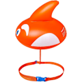 Pikkukuva 1 / 8: Uimarengas kelluke, allas kelluke lapselle ja aikuiselle, uimavyö lapselle, vyön koko on säädettävä, tee uinnistasi helpompaa ja helpompaa Orange