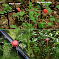 Miniatyrbillede 4 af 5: Vanding Dryppere, 100 stk Justerbare Vandingssprinklere Drypvandingssystem Kits Mikroflow Dryphoved Vanding Tågedyser