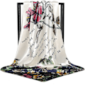 Miniatyrbillede 4 af 5: Hovedetørklæde Ligesom Silke Satin Hår Olaof Tørklæde til Kvinder Sovende Kvadratisk Designer Bandana Olaof Tørklæde Style 5