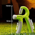 Miniatyrbild 3 av 5: 5-60 kg greppstyrka - Justerbar handgreppsstärkare med rostfritt stålfjäder för starka handleder, fingrar, underarm, händer