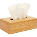 Miniatyrbild 1 av 7: Rektangulär servettbehållare i bambu | Servetthållare | Servettdispenser | Servettlock | Servetter ingår ej | H8,5 x B25 x D14 cm |