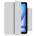 Miniatyrbillede 4 af 5: Stativtaske til iPad Air 13 (2024) (M2) - Stødsikker Magnetisk PU Læder Flip Tablet Cover - Grå Multicolor Grey