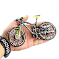 Miniatyrbilde 1 av 4: Mini 1:10 Legering Sykkelmodell Dasktop Simulering Ornament Finger Terrengsykler Leke Green