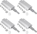 4 st Push Dörröppnare Magnetisk Hasp, Magnetisk Dörrstängare (Silver)