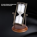 Miniatyrbild 5 av 8: Sand Timer, Mässingsandklocka, 15 min Metall Roterande Sandglas Timer Klocka Timglas Bordsdekoration Heminredning Present Sand Timer Dekor för Antik Dekor