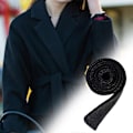 Miniatyrbillede 5 af 5: Kvinders Uldbluser Waist Belt Bredt Waistbæl Alsidigt Waistbæl Sash Trenchcoat Bælte Langt Nok Til Frakker Shopping black