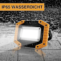 Miniatyrbilde 4 av 5: LED Arbeidslampe med Batteri, Bærbar Campinglampe, 2xCOB 30W 1500lm LED Arbeidslys USB for Garasje Camping Fiske Nødssituasjoner Byggeplasser, 3 Lysmoduser (1 stk) [en