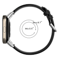 Miniatyrbilde 5 av 5: Hurtigutløsende lærreim for Redmi Watch 3 Watch Lite 3 Black