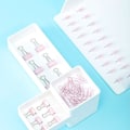 Miniatyrbillede 5 af 5: Assorterede lyserøde papirclips, papirclips, push pin sæt, holdbare og