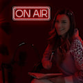 Miniatyrbild 4 av 5: On Air Skylt - Live On Air Neon Skylt För Twitch, Tiktok, Youtube Streamers/gamers - Live Streaming/inspelnings Ljusskylt – Röda Coola Led Skyltar För S