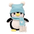 Miniatyrbild 1 av 5: Plush Pingvin Leksak Söta Utseende Super Mjukt Fullt Fyllt Sovhjälp Fylld Djurdocka Soffa Ornament Blue S