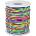 Miniatyrbillede 1 af 5: Elastisk snor til perler, tråd, wire, stretch stof håndværkssnor 1mm regnbue perler snor til DIY håndlavet smykkefremstilling halskæde armbånd