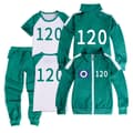 Squid Game, träningsuniform, komplett set inklusive arbetskläder - Perfekt!!! 120 170