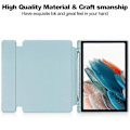 Miniatyrbilde 2 av 5: Kompatibel for Samsung Galaxy Tab A8 10.5 (2021) / (2022) Deksel Roterende Stativ Tablet Cover med Bluetooth-tastatur Azure