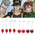 Miniatyrbillede 2 af 4: JoJos Bizarre Adventure Jean Pierre Polnareff Øreringe Hjertehæng Polnareff Ørestik E74-1