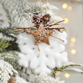 Miniatyrbillede 3 af 5: Juletræskuglepynt, Juletræspendant, hvid sne