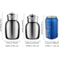 Miniatyrbild 6 av 6: Liten vakuumisolerad vattenflaska 280 ml Mini termosmugg Bärbar rostfritt stål Vakuumkaffekopp Resmugg Blue