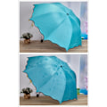 Miniatyrbild 4 av 5: Damparasoll för kvinnor UV-skydd för kvinnor Parasol Lättvikts Anit-UV-parasoller för sommarsolskydd Sky Blue