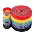 Miniatyrbilde 1 av 5: Gjenbrukbare Kabelbinder, 5 Ruller Festestrømpe med Borrelås Nylon Kabelstropper Organizer, 30 Fot Wire Cord Tape