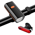 Miniatyrbillede 1 af 5: Cykelforlygte til natkørsel, USB-opladelig BMX-lygte, cykellampe Orange