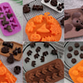 Miniatyrbilde 5 av 5: Skumle Halloween-formede isbitbrett / former - morsomme skumle design