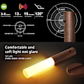 Miniatyrbilde 2 av 6: USB-oppladbar vegglampe, bevegelsessensor nattlys, bærbar, avtakbar, magnetisk, trådløs, automatisk batteristrimmel Brown