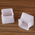 Miniatyrbillede 2 af 4: Gulvbeskyttere til Stoleben, Stolebenshætter, Silikone Gulvbeskyttere til Stoleben med Filt, Silikone Møbelbensbeskyttelsescover Beskytter Hårdttræ Transparent 1PCS