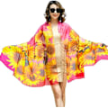 Pikkukuva 3 / 3: Naisten Sarong Ranta Peite Up Kesä Rantavaatteet Loma Chiffon Uimapuku Kääre Huivi Royal Blue Yellow