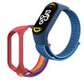 Miniatyrbillede 4 af 5: Urrem til Ur Vandtæt Justerbar Integreret Blød TPU Enkeltdel Urrem til Xiaomi Mi Band 5 6 7 Camouflage