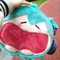 Miniatyrbild 4 av 5: Hatsune Miku Ita Bag Plysch Kvinnor Väska Shool Student Ryggsäck Hatsune Miku Tote Väska Axel Flicka Present