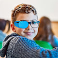 Miniatyrbillede 4 af 4: 6 stk. Øjenlapper til Børn, Super Bløde Øjenlapper til Briller, Medicinske Lapper til Behandling af Amblyopi Strabismus Øjenlap G Blue L