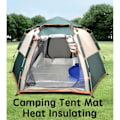 Miniatyrbilde 2 av 6: Aluminium Camping Matte, Skum Sovematte for Camping, Aluminiumfolie Isolasjonsmatte, Reflekterende Matte, Teltmatte, Bakkematte