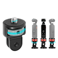 Miniatyrbilde 2 av 5: Stativadapterfeste Skrue 1/4\" Kameramontering for Go Pro Hero 10/9 Insta-360 Black Color