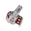 Miniatyrbilde 4 av 5: Gitarhastighetskontrollknapper og 18 mm lang akselpotensiometer 500K svart