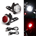 Pikkukuva 2 / 4: LED-pyörävalosarja, USB-ladattava pyörävalo, pyörävalo, pyörävalo, takavalo