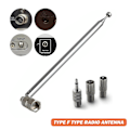 Pikkukuva 3 / 5: Bose Wave F-tyyppinen radioantenni FM-teleskooppinen antenni + 3,5 mm adapteriliitäntä