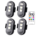Pikkukuva 1 / 10: 8 väriä LED-stroboskooppivalot Lentokonevalot 4 kpl 4 kpl 4 kpl 4Pcs