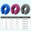 Pikkukuva 3 / 5: Uusi Ilmatäytettävä Koiran Kaulus - Säädettävä Koiran Donut-Kaulus Eläimille Gray XL