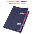 Miniatyrbillede 3 af 5: Etui til Lenovo Idea Tab Pro Anti-Drop Læder Stand Tablet Cover Multicolor Dark Blue